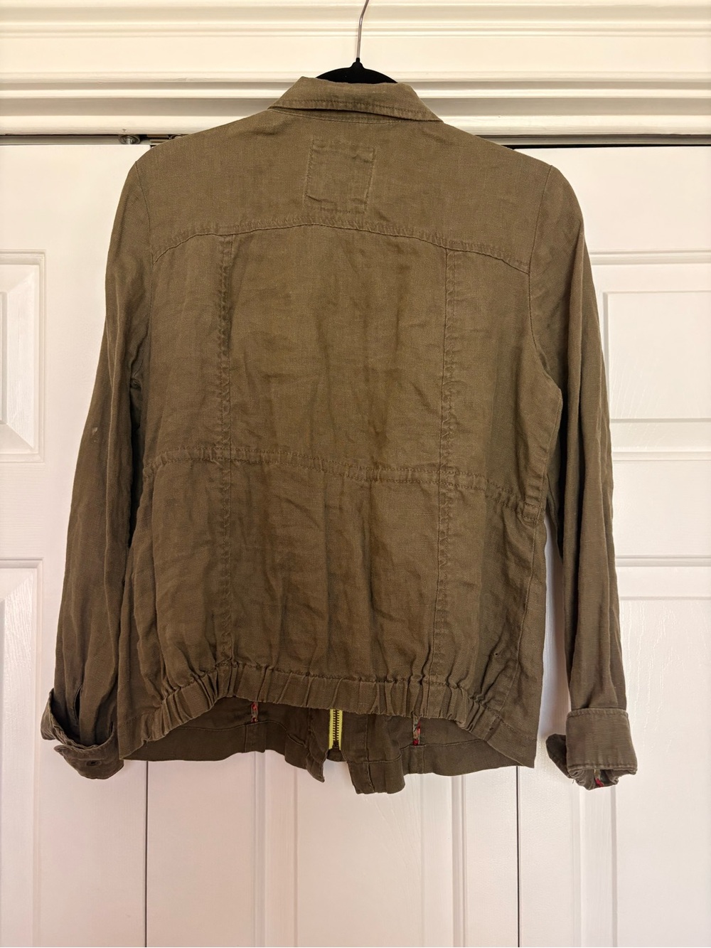 Free People Women's Olive Green Military Field Jacket - Picture 2 of 5
